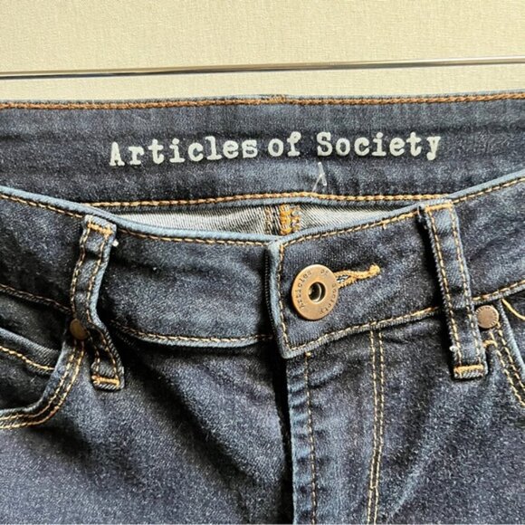 Articles of Society fat washed skinny jeans Sz 27 - Picture 7 of 13